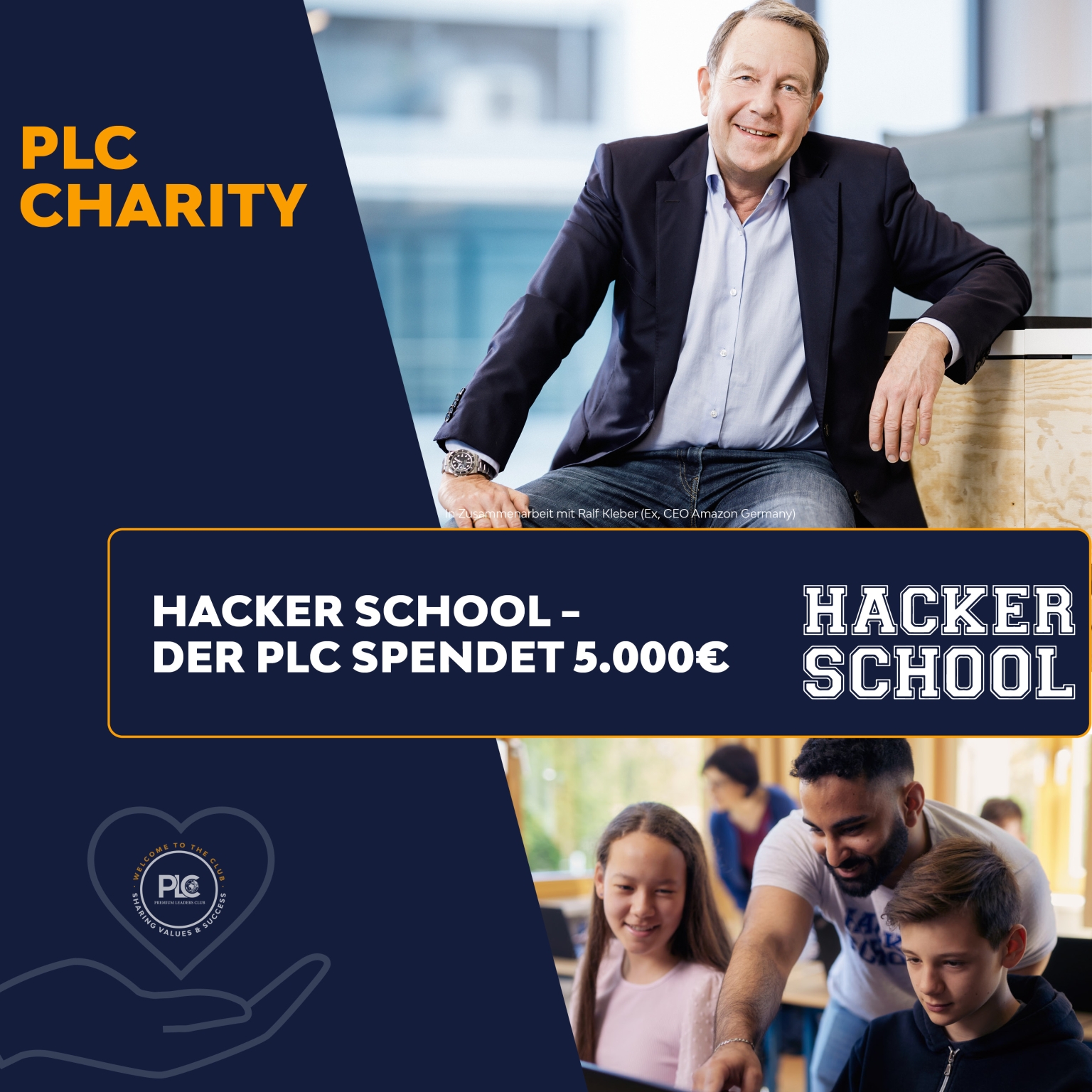 Hacker Club PLC Charity-Aktion Hacker School